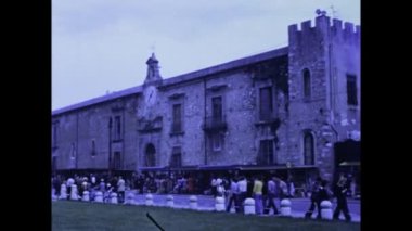 Pisa, İtalya 1975: Pisa şehir manzaralı 70 'ler