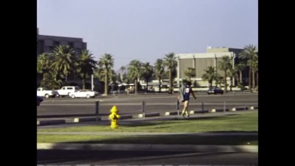 Phoenix Estados Unidos Maio 1981 Phoenix Street View Scene 80S — Vídeo de Stock
