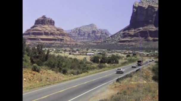 Phoenix Estados Unidos Maio 1981 Arizona Deserto Vista Viagem Década — Vídeo de Stock