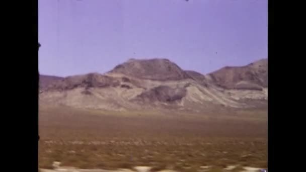 Las Vegas Stati Uniti Maggio 1981 Veduta Del Deserto Del — Video Stock