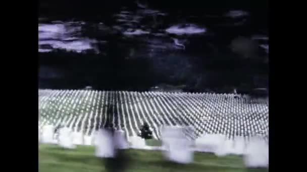 Washington Сполучені Штати Можуть 1979 Washington Arlington Cemetery View — стокове відео
