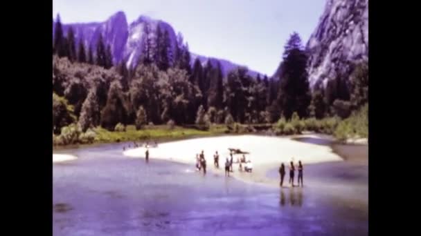Сьерра Невада Сша Май 1981 Вид Национальный Парк Йосемити — стоковое видео
