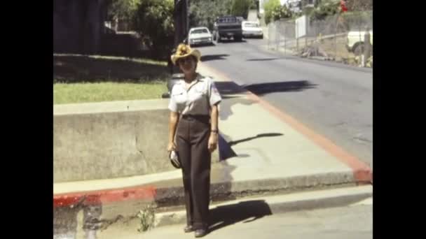アメリカ合衆国ソノラ1981年5月 80年代のカリフォルニア州ソノラ市の風景 — ストック動画