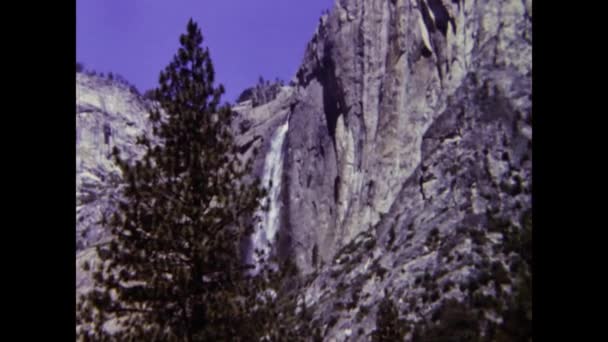 Sierra Nevada Stany Zjednoczone Maj 1981 Widok Park Narodowy Yosemite — Wideo stockowe