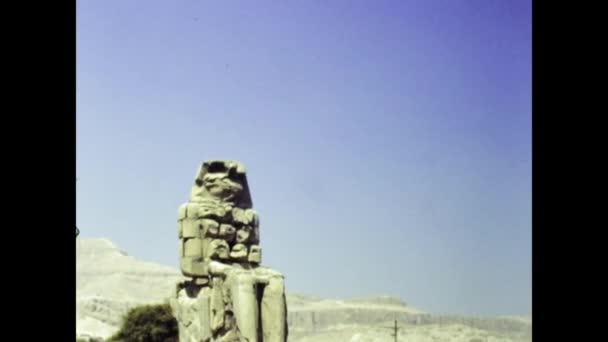 Kings Valley Egitto Maggio 1988 Tempio Mortuario Hatshepsut Scena Negli — Video Stock