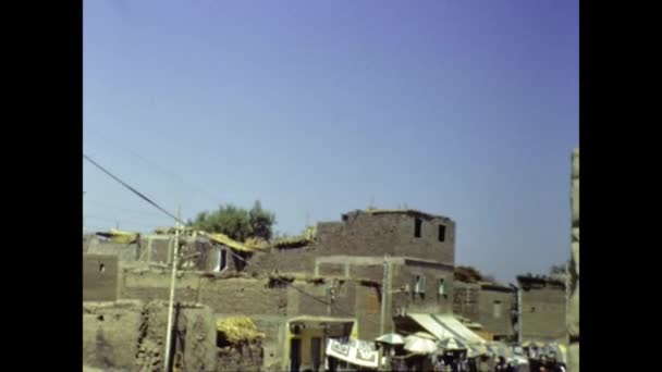 Kings Valley Egito Maio 1988 Sítio Arqueológico Denderah Década — Vídeo de Stock
