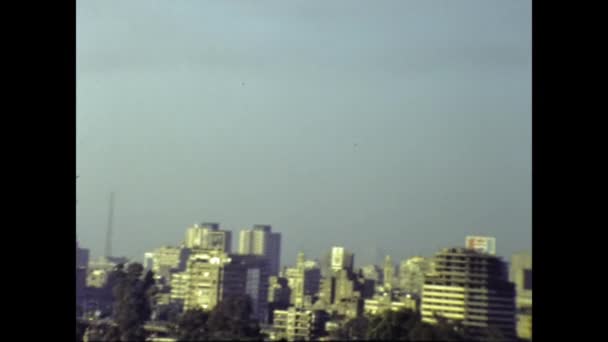 Cairo Egypte Mei 1988 Uitzicht Stad Cairo Jaren — Stockvideo