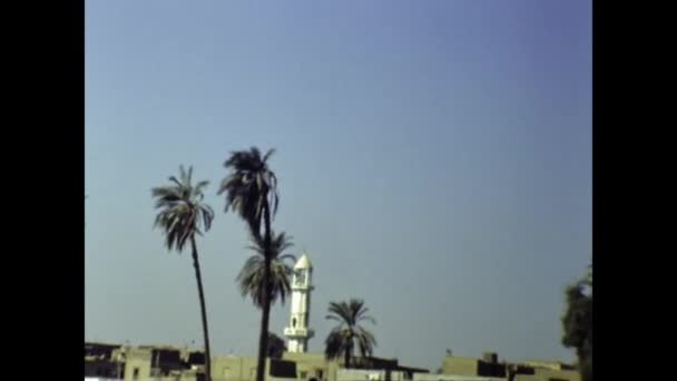 Cairo Egipto Mayo 1988 Egipto Escena Navegación Del Nilo Los — Vídeo de stock