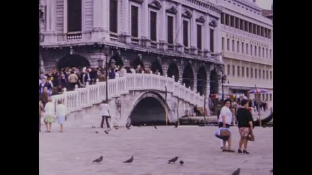 Venise Italie Mai 1971 Venise Vue Sur Ville Dans Les — Video