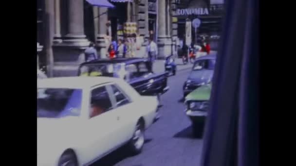 1975年 昭和50年 70年代のローマ交通事情 — ストック動画