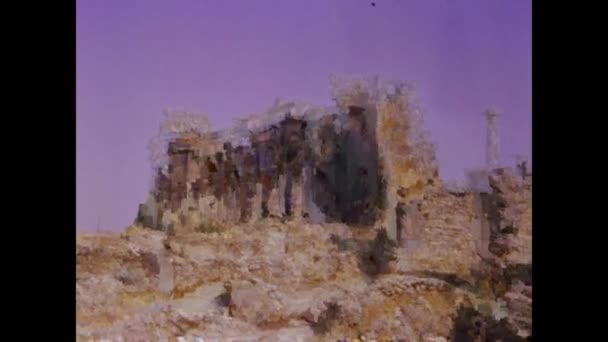 Meknes Maroko Maj 1970 Widok Stanowiska Archeologicznego Volubilis Latach — Wideo stockowe