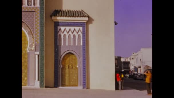 1970年5月モロッコ フェス フェス シティ ビュー シーン — ストック動画