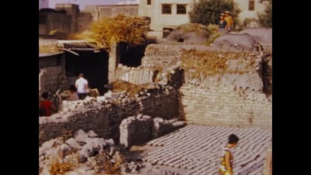 Fes Marruecos Mayo 1970 Escena Ciudad Fez Los Años — Vídeo de stock