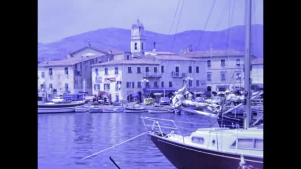 Elba Island Italien 1975 Elba Island Panorama Scen Talet — Stockvideo