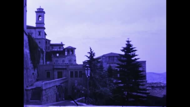 San Marino Itália 1975 Vista San Marino Nos Anos — Vídeo de Stock