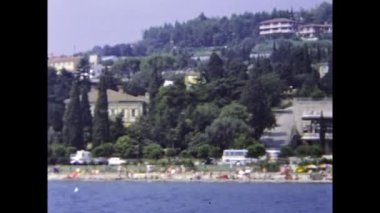 Portoroz, Slovenya Haziran 1976: 70 'lerde Portoroz manzara