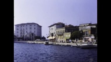 Portoroz, Slovenya Haziran 1976: 70 'lerde Portoroz manzara