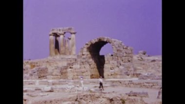 Atina, Yunanistan Eylül 1973: Atina şehir manzarası 70 'lerde