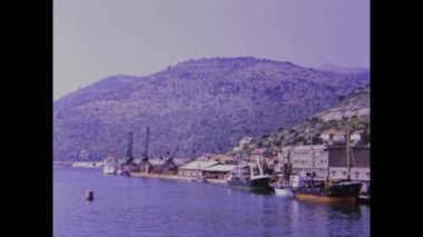 Dubrovnik, Hırvatistan Haziran 1973: Dubrovnik şehir manzarası 70 'lerde