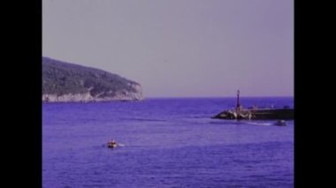 Dubrovnik, Hırvatistan Haziran 1973: Dubrovnik şehir manzarası 70 'lerde