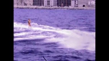 Gran Canaria, İspanya Haziran 1974: 70 'lerde Gran Canaria tatil sahnesi