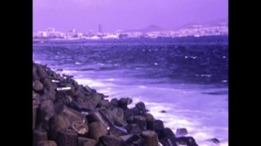 Gran Canaria, İspanya Eylül 1974: Las Palmas Gran Kanarya manzarası 70 'lerde