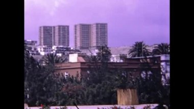 Gran Canaria, İspanya Eylül 1974: Las Palmas Gran Kanarya manzarası 70 'lerde