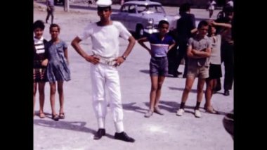 Samos, Yunanistan Haziran 1969: Samos adası manzarası 60 'larda