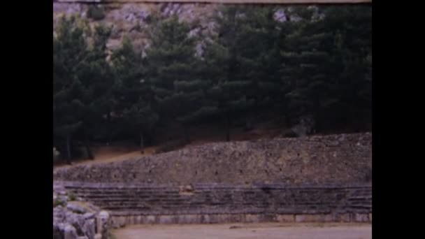 Athene Griekenland September 1973 Ruïnes Van Athene Jaren — Stockvideo
