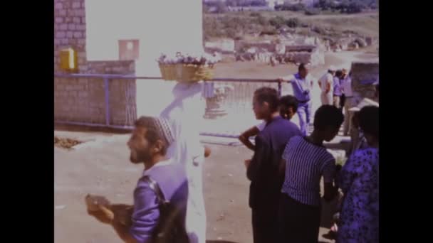 Tunis Tunisien Juni 1973 Tunis Stadsbild Scen Talet — Stockvideo