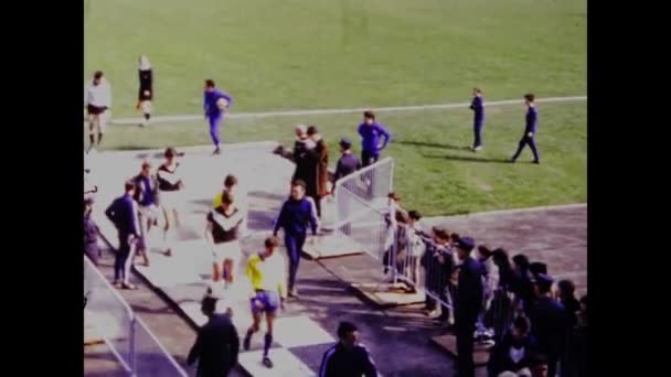 Lugano Švýcarsko Březen 1969 Fotbalové Mistrovství Světa Letech — Stock video