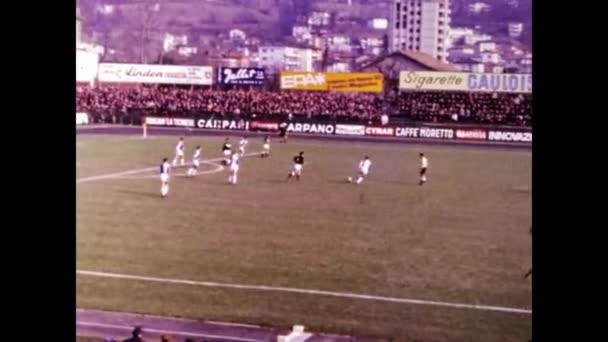 Lugano Svizzera Marzo 1969 Campionato Calcio Negli Anni — Video Stock