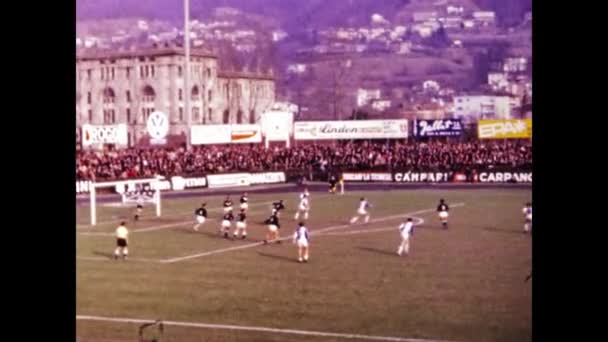 Lugano Schweiz März 1969 Meisterschaftsszene Den 60Er Jahren — Stockvideo