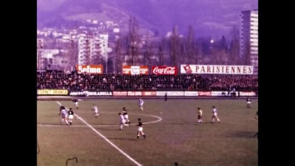 Lugano Švýcarsko Březen 1969 Fotbalové Mistrovství Světa Letech — Stock video