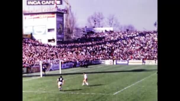 Lugano Suíça Março 1969 Cena Campeonato Futebol Nos Anos — Vídeo de Stock