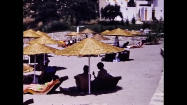 Samos Grecja Czerwiec 1969 Ośrodek Scenie Samosu Latach Tych — Wideo stockowe
