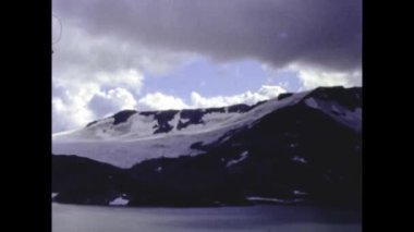 Olso, Norveç Ağustos 1986: 80 'lerdeki Norveç dağ manzarası