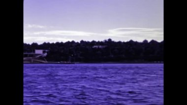 Olbia, İtalya Haziran 1968: Sardunya tekne tatili sahnesi 60 'larda