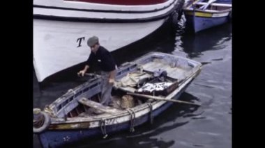 Vilamoura, Portekiz Ağustos 1980: 80 'lerde liman bölgesinde balıkçı tekneleri