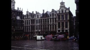 Rotterdam, Hollanda 1982: Rotterdam şehir manzarası 80 'lerde