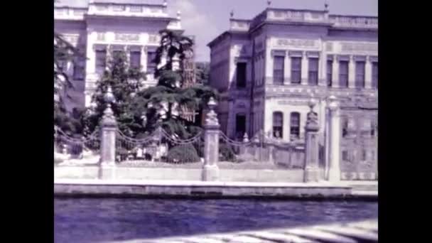 Stanbul Türkiye Haziran 1969 Larda Şehir Manzarası — Stok video