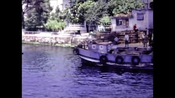 トルコ イスタンブール1969年6月 60年代のイスタンブール市内景観 — ストック動画