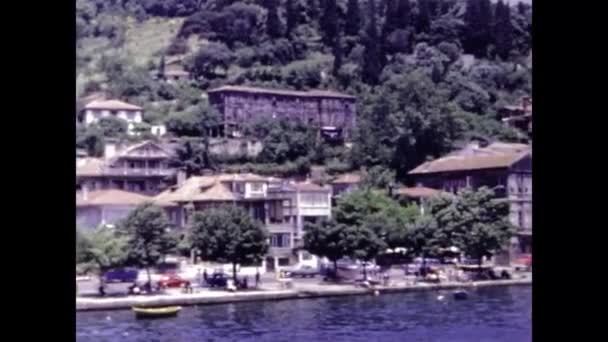 Isztambul Törökország 1969 Június Instanbul City View Scene 60S — Stock videók
