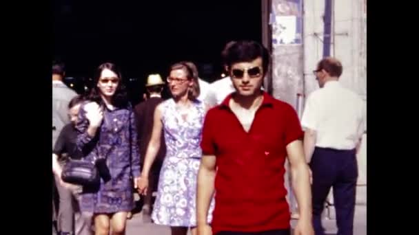 Stanbul Türkiye Haziran 1969 Larda Şehir Manzarası — Stok video