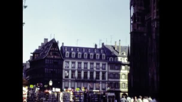 Amsterdam Nizozemsko Květen 1988 Amsterdam City View Scéna Letech — Stock video