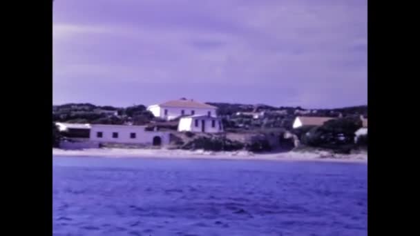 Olbia Itália Junho 1968 Panorama Marinho Sardenha Década — Vídeo de Stock