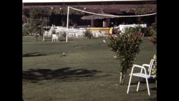 Vilamoura Portugalia Sierpień 1980 Luksusowy Hotel Scenerii Vilamoura Latach — Wideo stockowe