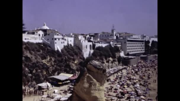 1980年8月葡萄牙维拉莫拉 1980年代维拉莫拉的风景 — 图库视频影像