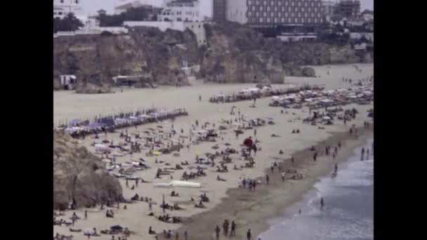Vilamoura Portugal August 1980 Vilamoura Beach View Szene Den 80Er — Stockvideo