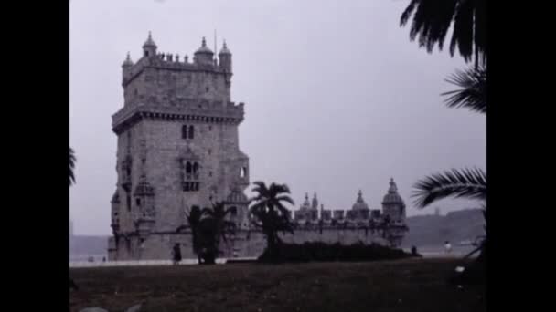Lissabon Portugal Augusti 1980 Stadsbilden Lissabon Talet — Stockvideo